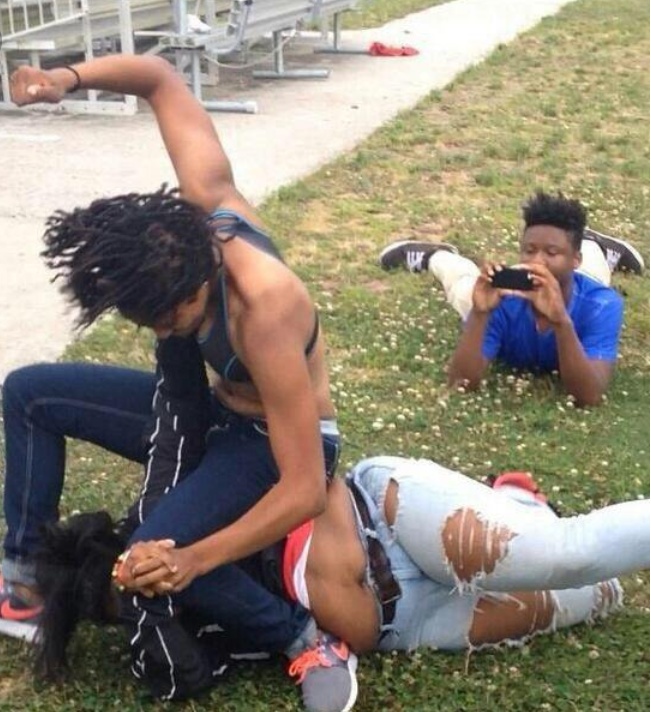 Guy Recording A Fight